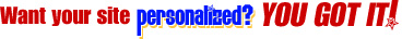 Get your custom web address, emails, colors, logos, photos, and much more! Click for more info!